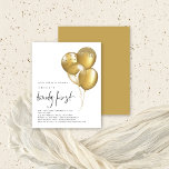 Lámina Purpurina de Oro Presupuestario Globos Invitado 21<br><div class="desc">Purpurina de Oro Presupuestario 21ª Invitación Fiesta. Un precio económico menor 4, 5" x 5, 6" alternativa. Disponible en un SEMI GLOSS de 110 lb CARD STOCK que es similar en grosor a una postal, hay UNO por hoja. Elegante estilo para sus 21ª invitaciones con globos dorados con purpurinas finos...</div>