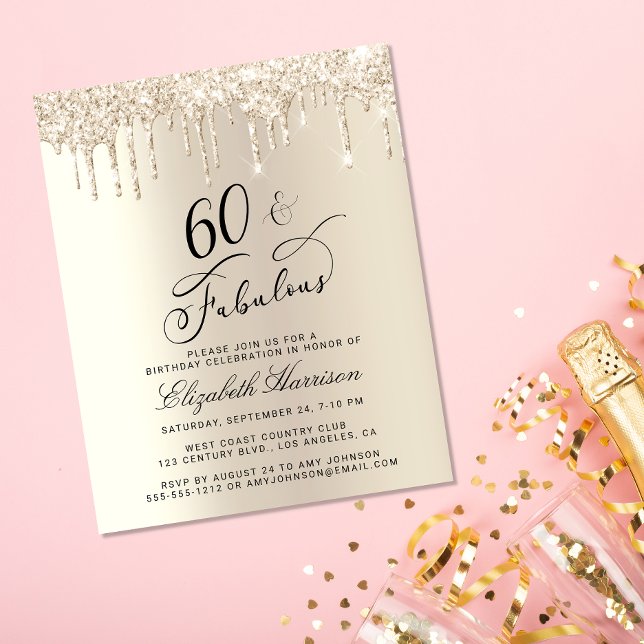 Lámina Purpurina de Oro Presupuestario Invitación a cumpl (Subido por el creador)