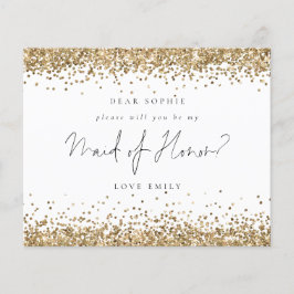 Lámina Purpurina de Oro Presupuestario Maid of Honor Requ