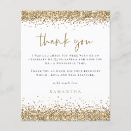 Lámina Purpurina de Oro Presupuestario Quinceañera Fiesta