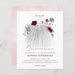 Lámina Purpurina de plata de borgoña de presupuesto vesti