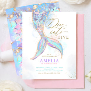 Lámina PURPURINA de PRESUPUESTO de Sirena bucear en cumpl