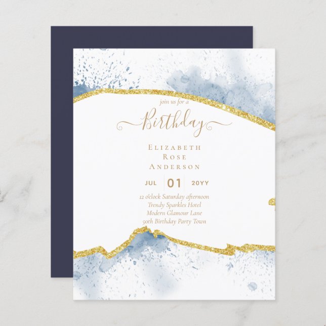 Lámina PURPURINA de PRESUPUESTO Glam Agate Bonito Girly A (Anverso / Reverso)