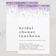 Purpurina de presupuesto Invitación a almuerzo con