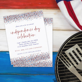 Lámina PURPURINA DE PRESUPUESTO Rojo Azul Julio 4 Día de