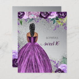 Lámina Purpurina de presupuesto Vestido púrpura dulce de 