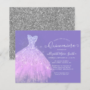 Lámina Purpurina Gown Quinceanera