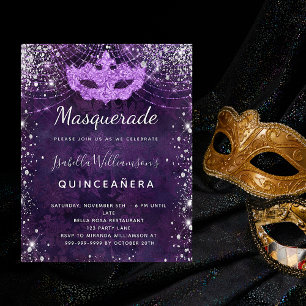 Lámina Purpurina púrpura de mascarada de presupuesto Quin
