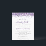 Lámina Purpurina púrpura presupuestado Veintiuno Fiesta i<br><div class="desc">Una alternativa de valor por dinero BUDGET en un tamaño menor de 4, 5 x 5, 6" de peso semibrillante de 110 libras, que es de espesor similar al de una postal (sin embargo, no es adecuado para usar como postal). POR FAVOR, TENGA EN CUENTA QUE HAY UNA invitación por...</div>