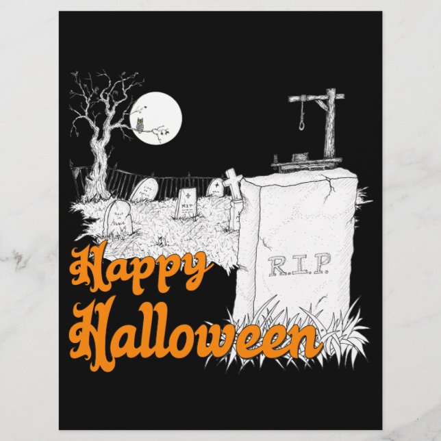 Lámina QEPD de Halloween (Anverso)