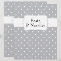 Quaint Gray Polkadot Pattern Recipe Divisor
