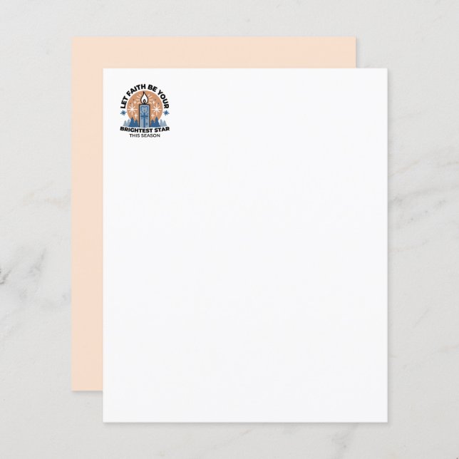 Lámina Que brille la fe: Tema del invierno (Anverso / Reverso)