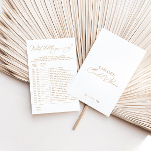 Lámina ¿Qué Dijo El Cómputo? Juegos de la ducha de novia