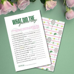 Lámina ¿Qué dijo el novio? Juego de desayuno de boda de t