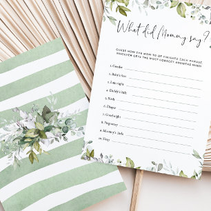 Lámina ¿Qué dijo mamá de la verde Baby Shower?