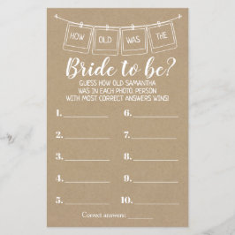 Lámina ¿Qué edad tenía?