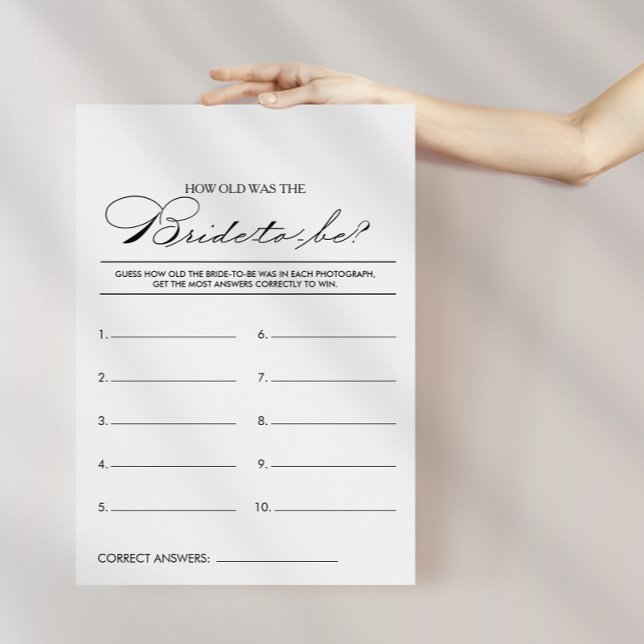 Lámina Qué edad tenía el futuro juego de ducha de novia (Subido por el creador)