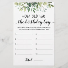 ¿Qué Edad Tenía El Juego De Birday Boy?