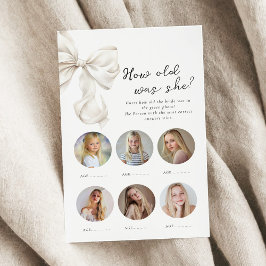 Lámina Qué edad tenía el juego de la ducha de novia