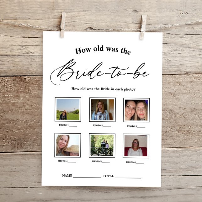 Lámina Qué edad tenía el juego de la ducha de novia (Subido por el creador)