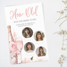 Qué edad tenía la novia novia ducha Fiesta juego r