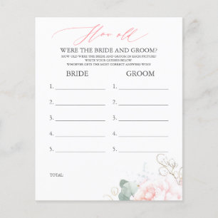 Lámina ¿Qué edad tenían los juegos de BRIDE y GROOM?