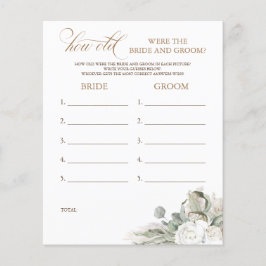 Lámina ¿Qué edad tenían los juegos de BRIDE y GROOM?