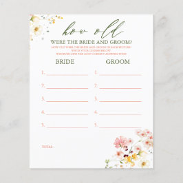 Lámina ¿Qué edad tenían los juegos de BRIDE y GROOM?