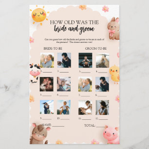 Lámina Qué Edad Tenían Los Novios Y Crecían El Juego De C