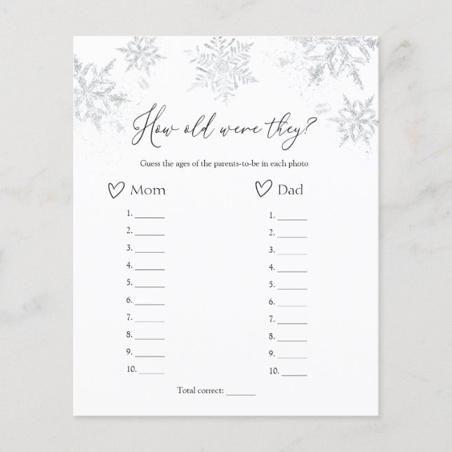 Lámina ¿Qué edad tenían los videojuegos de Baby Shower co (Anverso)