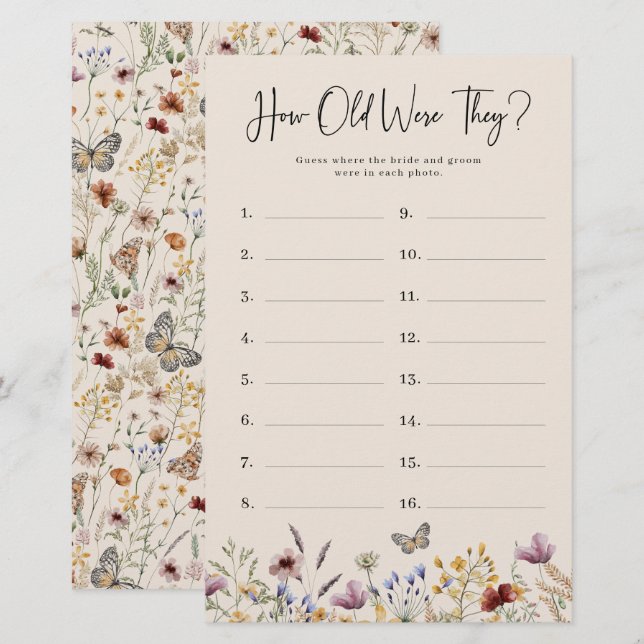 Lámina ¿Qué edad tenían para jugar? (Anverso / Reverso)