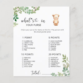 Lámina ¿Qué es lo que hay en tu bolso?