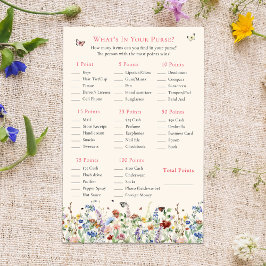 Lámina ¿Qué hay en tu bolsillo? | Flores silvestres bohem