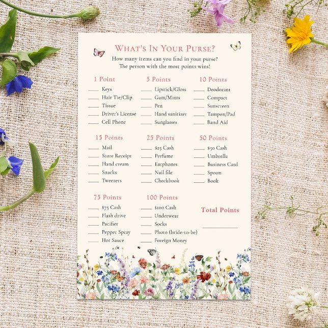 Lámina ¿Qué hay en tu bolsillo? | Flores silvestres bohem (Subido por el creador)