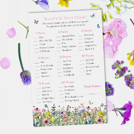 Lámina ¿Qué hay en tu bolsillo? | Flores silvestres de ve