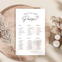 Lámina ¿Qué hay en tu bolso?