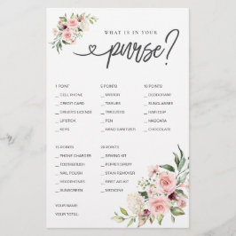 Lámina ¿Qué hay en tu bolso?