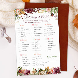 Lámina ¿Qué hay en tu bolso? | Floral otoñal