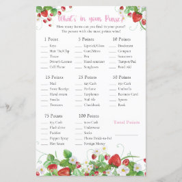 Lámina ¿Qué hay en tu bolso? | Fresa dulce