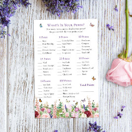 Lámina ¿Qué hay en tu bolso mariposa?