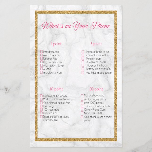 Lámina ¿Qué hay en tu ducha de marble y de oro? (Anverso)