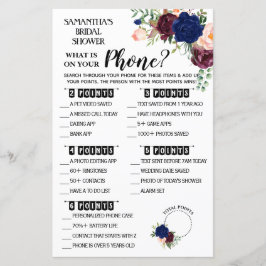 Lámina Qué hay en tu ducha de teléfono juego español ingl