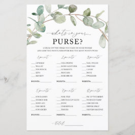 Lámina ¿Qué hay en tu juego de bolsos?