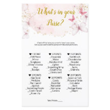 ¿Qué hay en tu juego de bolsos? Juegos Baby Shower