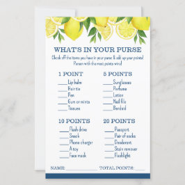 Lámina ¿Qué hay en tu juego de ducha con limón limón