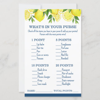 Lámina ¿Qué hay en tu juego de ducha con limón limón