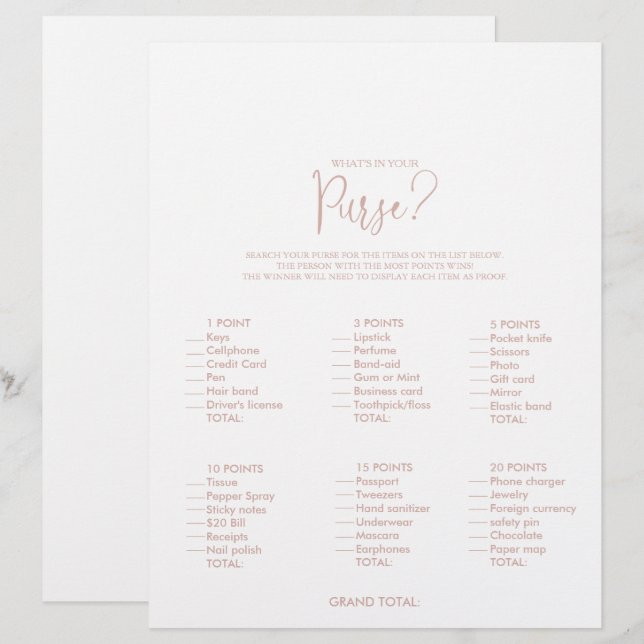 Lámina ¿Qué hay en tu juego de ducha con Rosa de oro para (Anverso / Reverso)