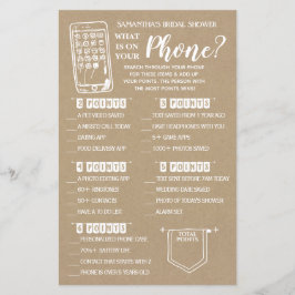 Lámina Qué hay en tu juego de ducha de teléfono español i