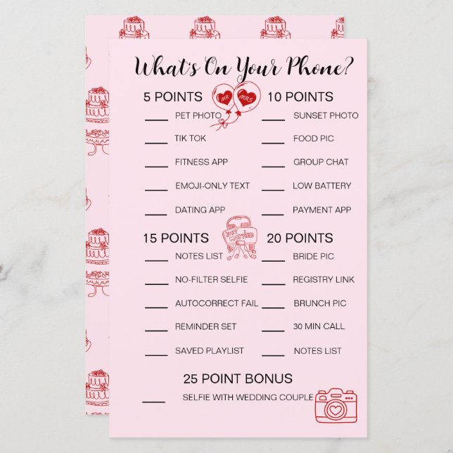 Lámina Qué hay en tu juego de teléfono - Actividad de duc (Anverso / Reverso)