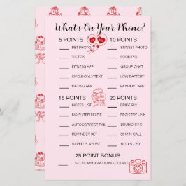 Lámina Qué hay en tu juego de teléfono - Actividad de duc